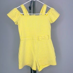 Yellow and white romper
